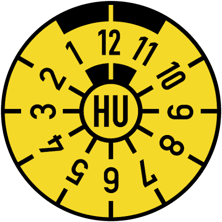 HU-Prüfplakette